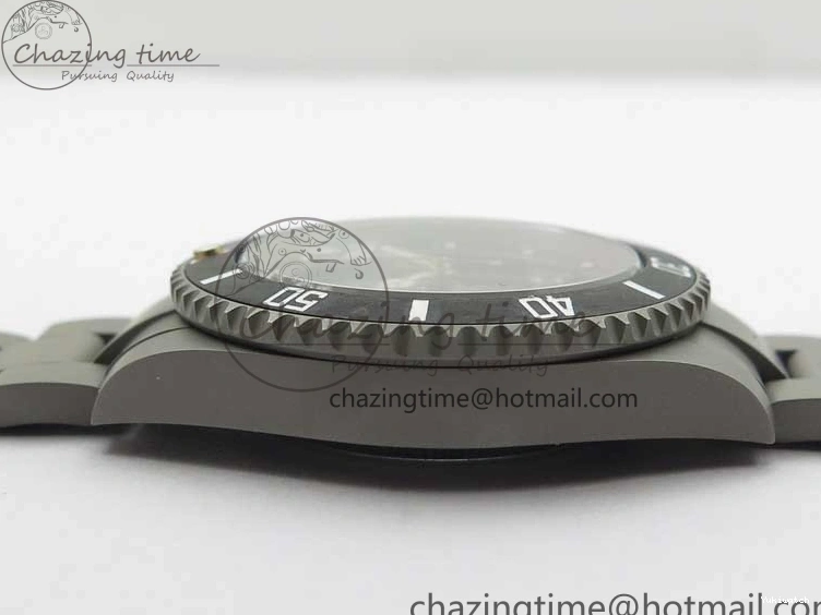 116610 Bezel Skeleton DIal Best Sandblasted Edition on ROF Andrea Submariner Carbon SA3130 Pirlo 0308